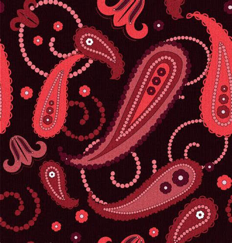 Red Paisley Wallpaper Illustrations Royalty Free Vector Graphics