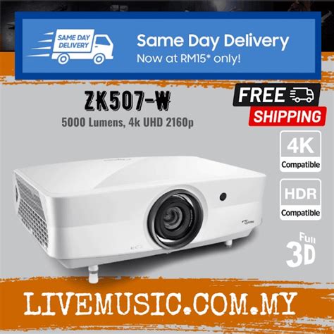 Optoma Zk W K Uhd High Brightness Laser Projector Zk W