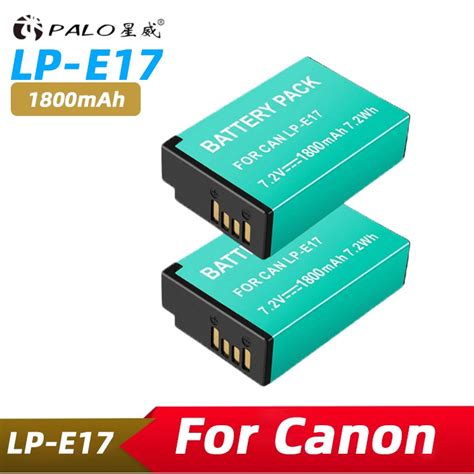 PALO LP E17 LPE17 Battery Canon EOS 750D 760D 800D 200D M3 M5 M6 EOSM