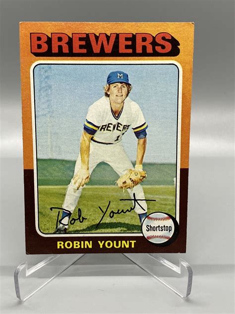 Topps Robin Yount Rc Vg Vgex Or Better Great Card For