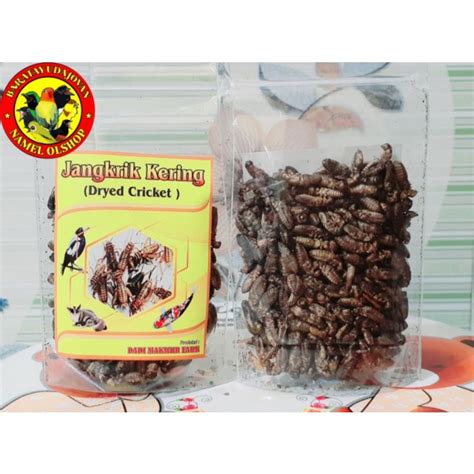 Jual Jangkrik Kering 28gr Pakan Burung Sugar Gilder Gecko Landak Mini