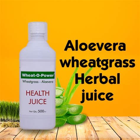 Aloe Vera Wheatgrass Juice Wheat O Power Juice Ml At Rs Bottle