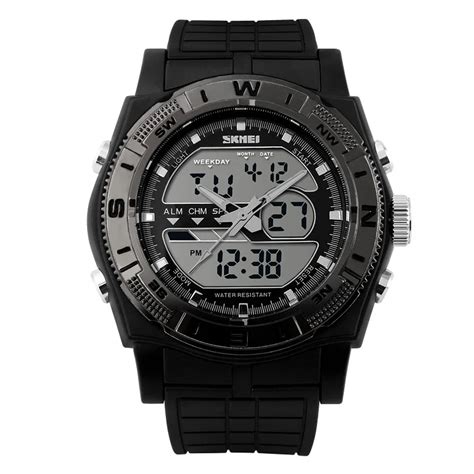 Skmei Energ A Solar Relojes Deportivos Led Digital Cuarzo Militar