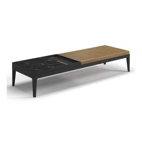 Grid Coffee Table Nero Ceramic Top Meteor By Gloster Brougham Interiors