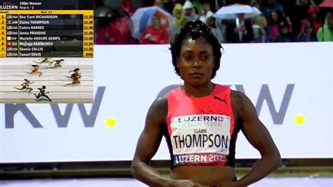 Elaine Thompson GOES CRAZY In EPIC 100m At Spitzen Leichtathletik