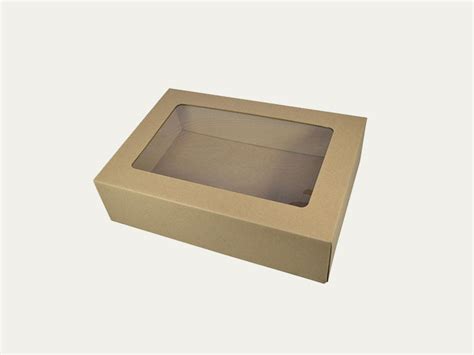 Custom Window Kraft Boxes Wholesale Printed Kraft Packaging Boxes