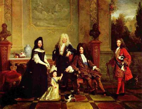 Portrait Of Louis Xiv And His Heirs Nicolas De Largilli Re