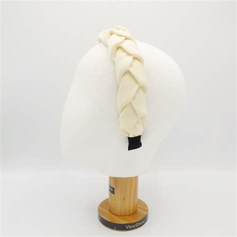 pleats braided headband  women etsy