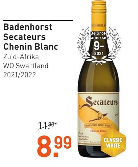 Badenhorst Secateurs Chenin Blanc Aanbieding Bij Gall Gall 1Folders Nl