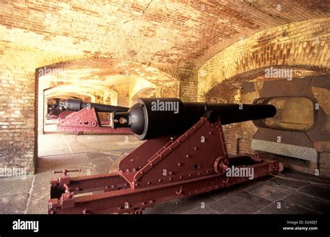 South Carolina, Fort Sumter. Cannon Stock Photo - Alamy