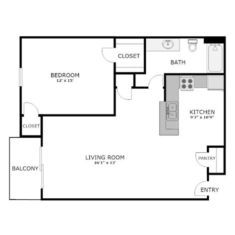 Apartment Floor Plans - Riverwalk Luxury Apartments