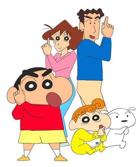 Shin Mitzi Hiro Hima Whitey Cute Cartoon Drawings Crayon Shin