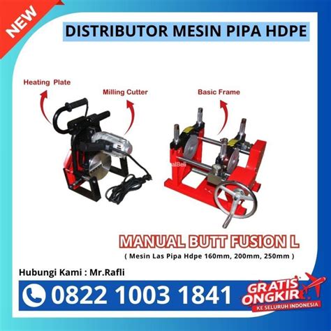 Manual Butt Fusion Shd Mm L Clamp Mesin Las Pipa Hdpe Murah Di