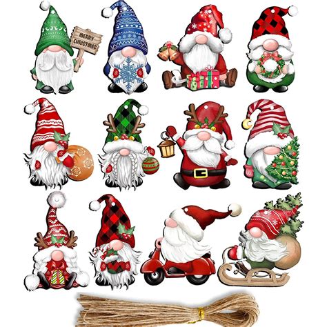 Teile Satz Weihnachten Holz Santa Claus Multi Noface Santa H Ngende