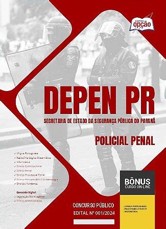 Apostila Depen Pr Policial Penal Pol Cia Penal Do Paran