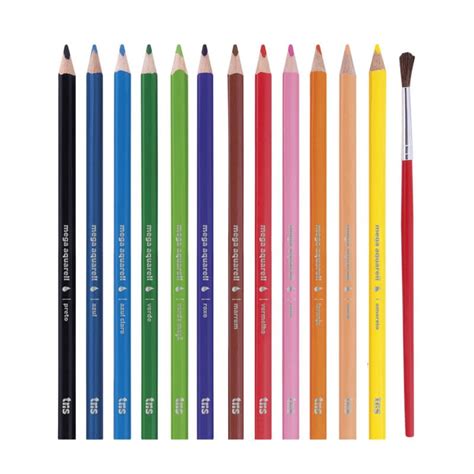 L Pis De Cor Aquarel Vel Mega Aquarell Cores Pincel Tris Tris