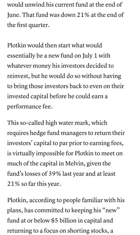 Gabe Plotkin of Melvin Capital wants to divest everything before July ...