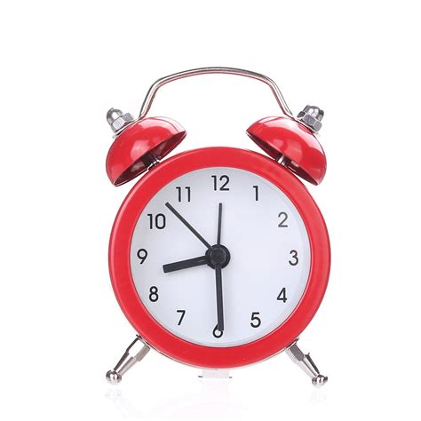 Jungdeepe Twin Silent Alloy Stainless Metal Alarm Clock Visual Schedule