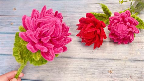 How To Make Beautiful Flower With Pipe Cleaner Pipe Cleaner Flower