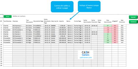 Plantilla Excel Control Planificaci N Y Previsi N Tesorer A M