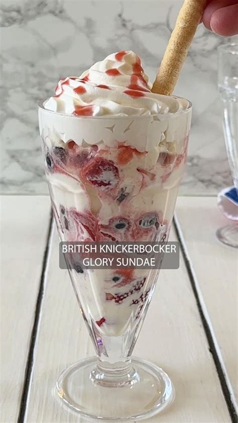 British Knickerbocker Glory Sundae Culinary Ginger Recipe In