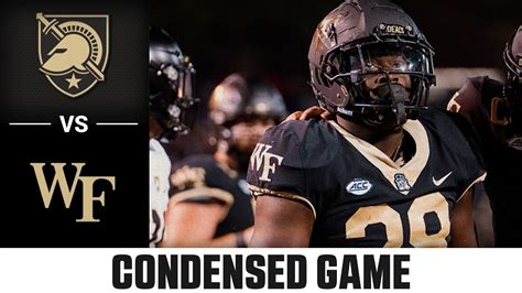 Army Vs Wake Forest Condensed Game 2022 ACC Football YouTube