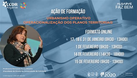 A O De Forma O Sobre Urbanismo Operativo Na Ccdr Algarve Ccdr Algarve