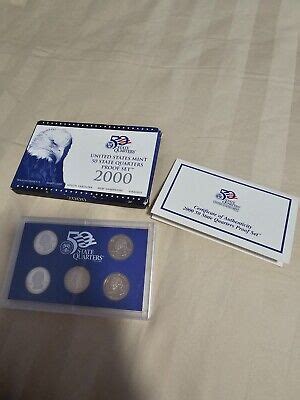 2000 S United States Mint 50 State Quarters Proof Set W COA EBay