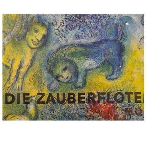 After Chagall Metropolitan Opera Lithograph Die Zauberflote Mozart