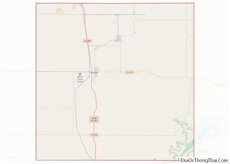 Map of Moore County, Texas - Thong Thai Real