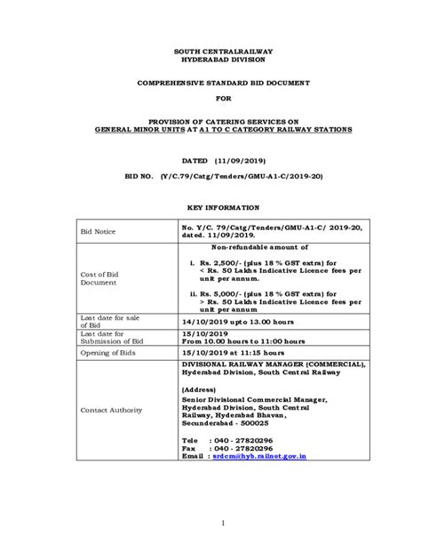 Fillable Online Scr Indianrailways Gov In Viewsectionsouth Central