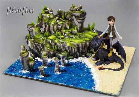 The Land Of Dragons Riders Decorated Cake By Mladman Cakesdecor