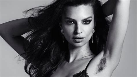 Emily Ratajkowski Sports Hairy Armpit And Reveals Body Hair Makes Her