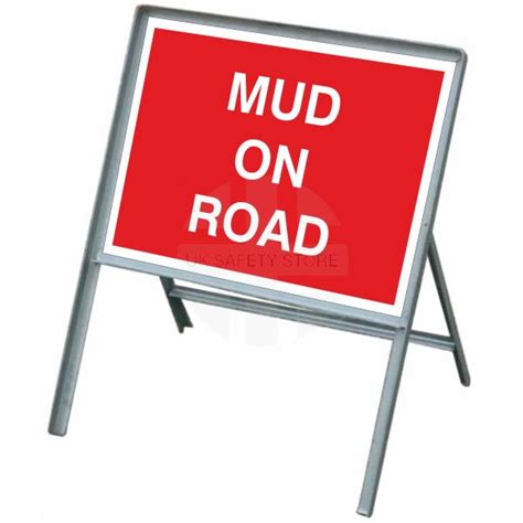 Mud On Road Temporary Road Sign Uk Safety Store