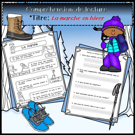 6 textes informatifs Sports Activités d hiver