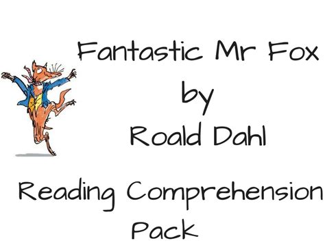 Fantastic Mr Fox Reading Comprehension Teaching Resources