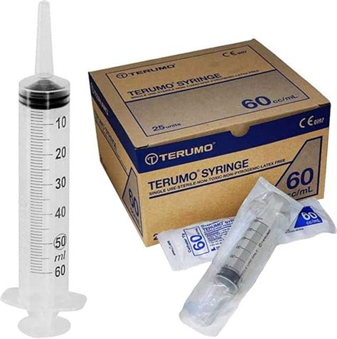 60ml Oral Syringes By Terumo 25 Pack Catheter Tip No Needle Fda