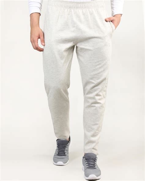 Buy Mens White Track Pants Online At Bewakoof