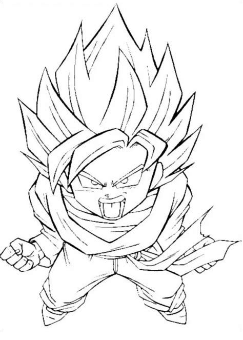 Imagenes De Goku Fase Para Colorear Imagui