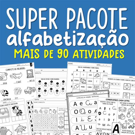 Super Pacote De Alfabetiza O Lojinha Criar Recriar Ensinar