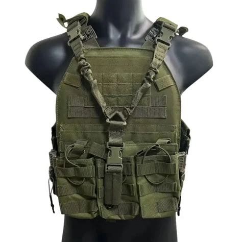 Modular Molle Chest Rig Plate Carrier W Integrated Mag Pouches