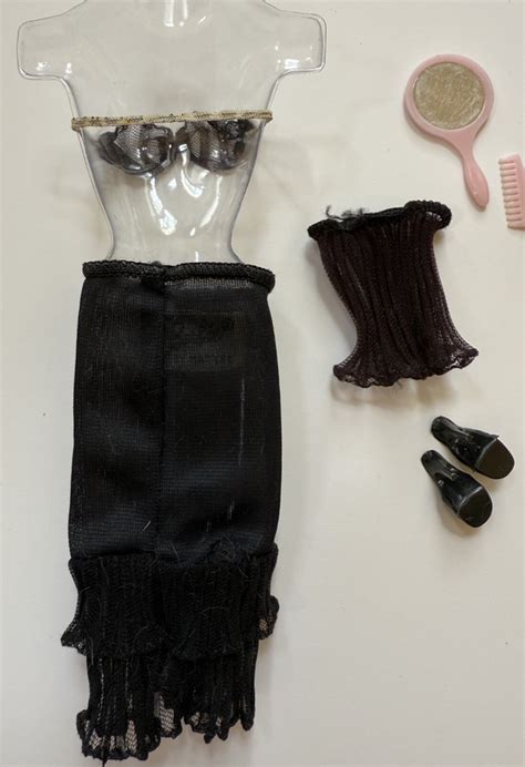 Vintage Barbie Lingerie Fashion Pak Set Black Original S Mattel Japan Ebay