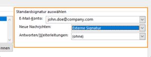 E Mail Signatur für Outlook 2019 Schrittweise Anleitung mit Bildern