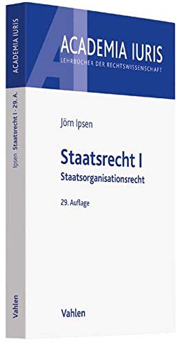 Staatsrecht I Staatsorganisationsrecht