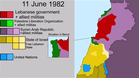 Lebanese Civil War Map