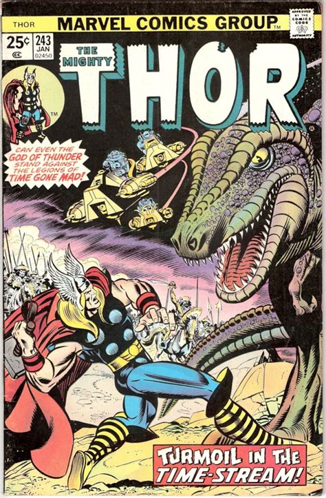 Thor 243 Marvel Comics Dinosaurs Asgard Comic Book By Lifeofcomics