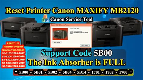 Cara Reset Printer Canon Maxify Mb Support Code B The Ink