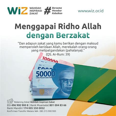 Menggapai Ridho Allah Dengan Berzakat Wahdah Inspirasi Zakat