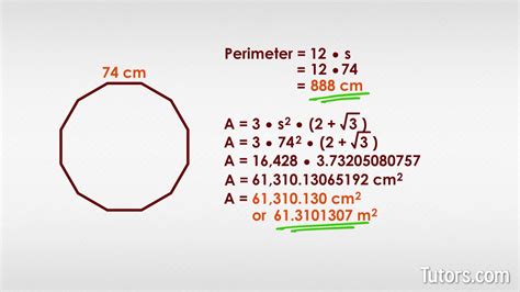 12 Decagon Area Calculator AmaarMuneer