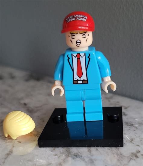 Brand New President Donald Trump Lego Minifigure Maga Hat Us Seller Ebay